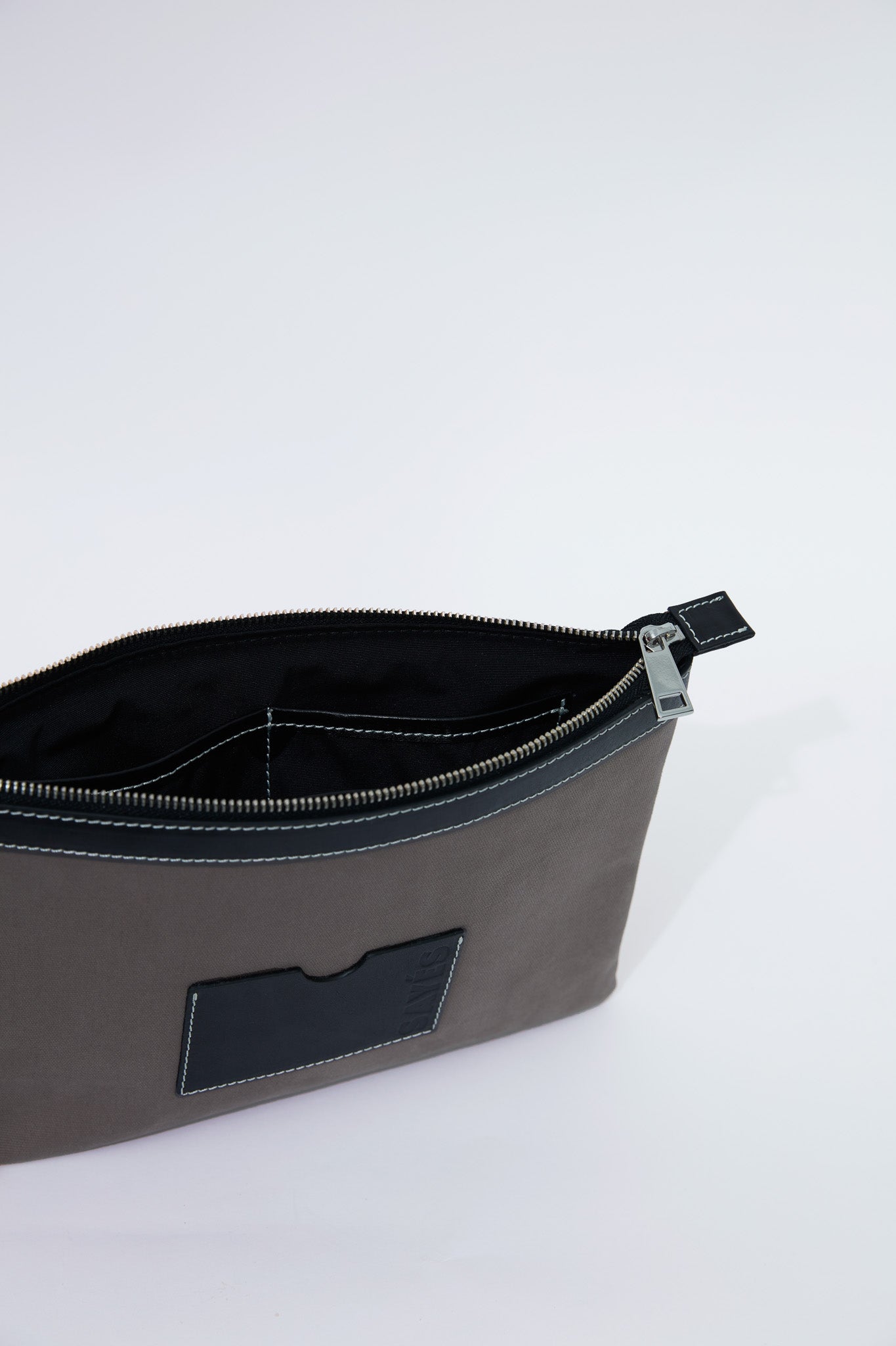 STITCHED CLUTCH VİZON/SİYAH