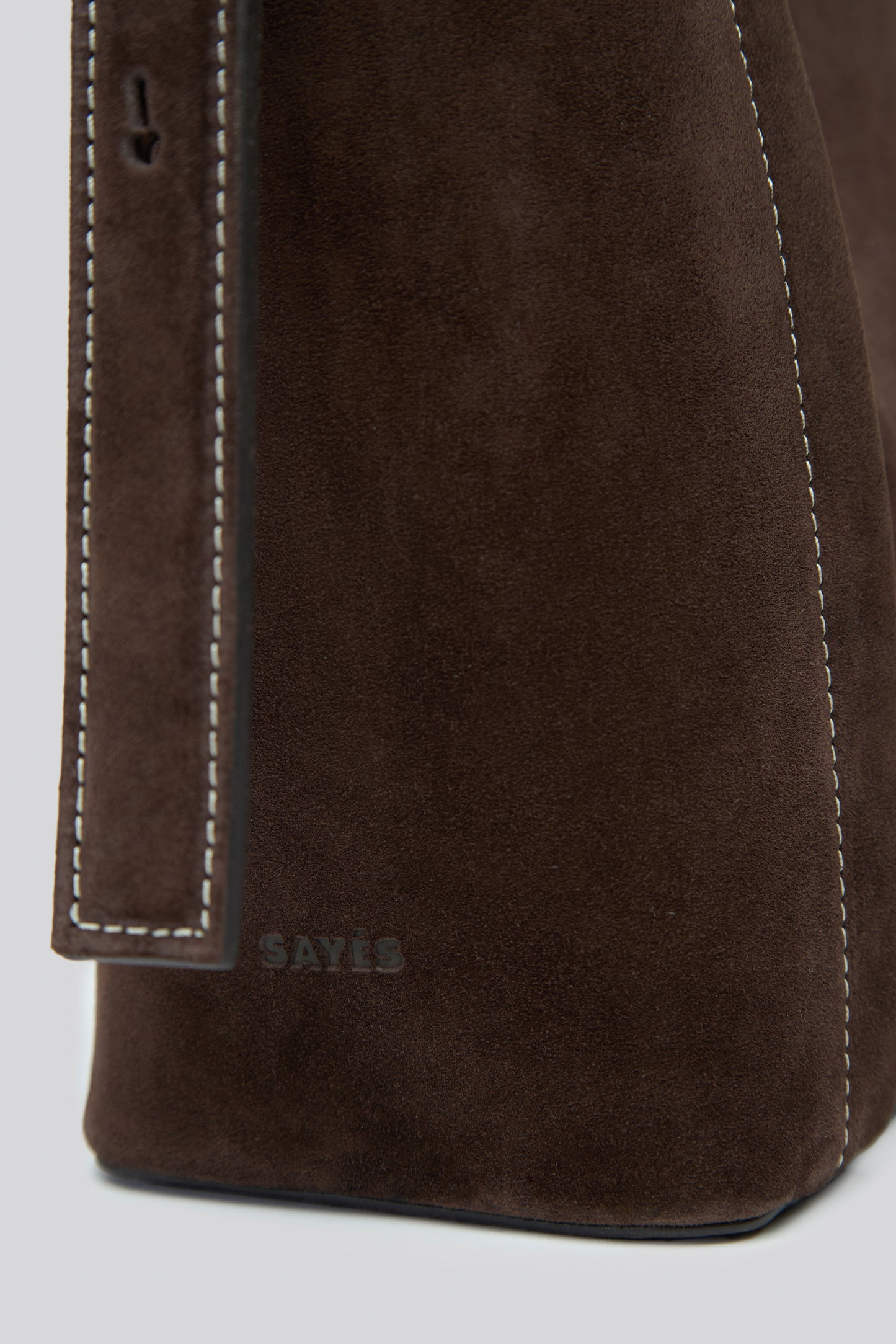 THE MEDIUM TOTE PLISSÉ KAHVERENGİ SÜET