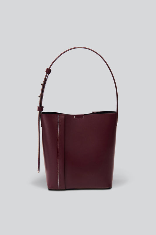 THE MEDIUM TOTE PLISSÉ BORDO