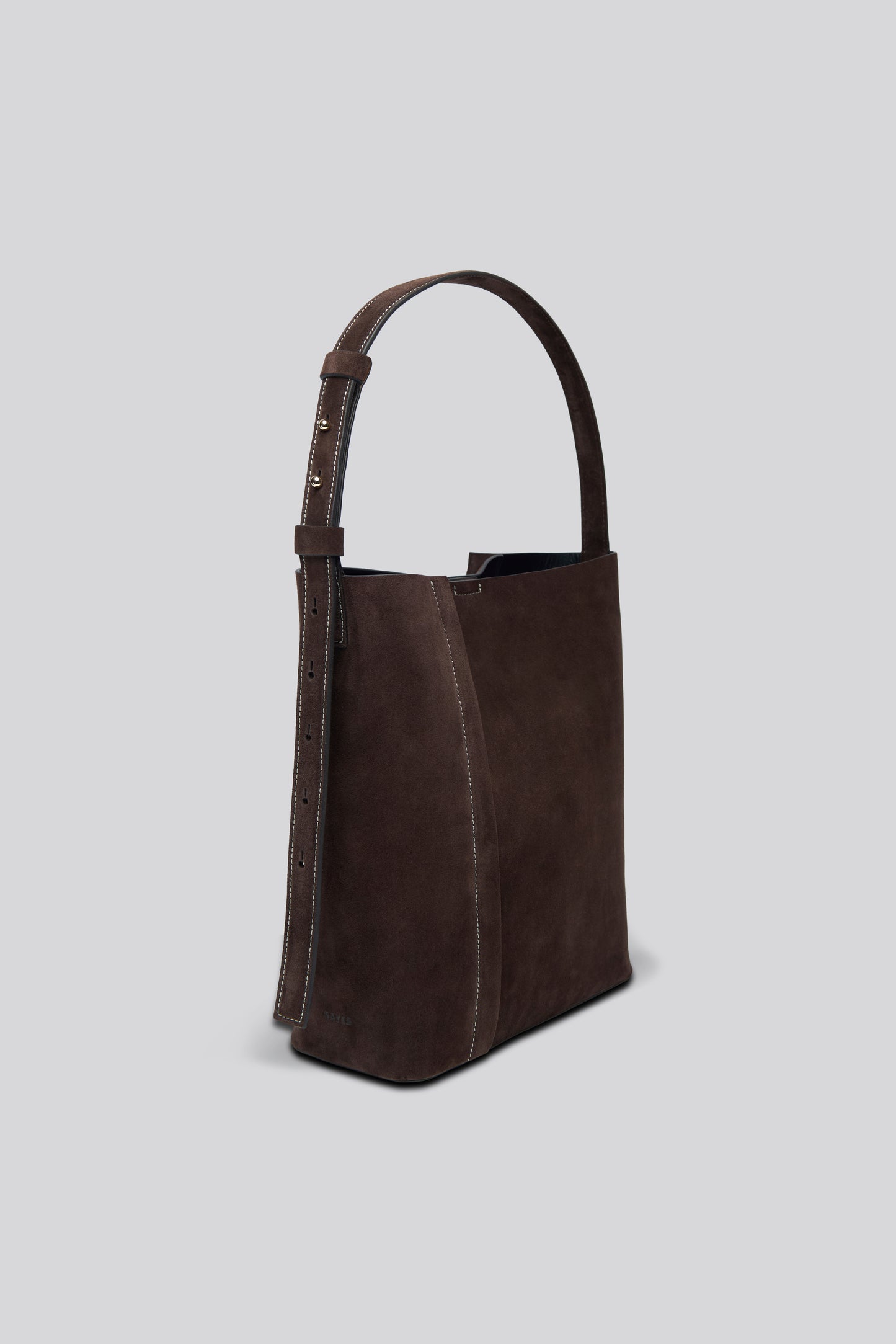 THE LARGE TOTE PLISSÉ KAHVERENGİ SÜET