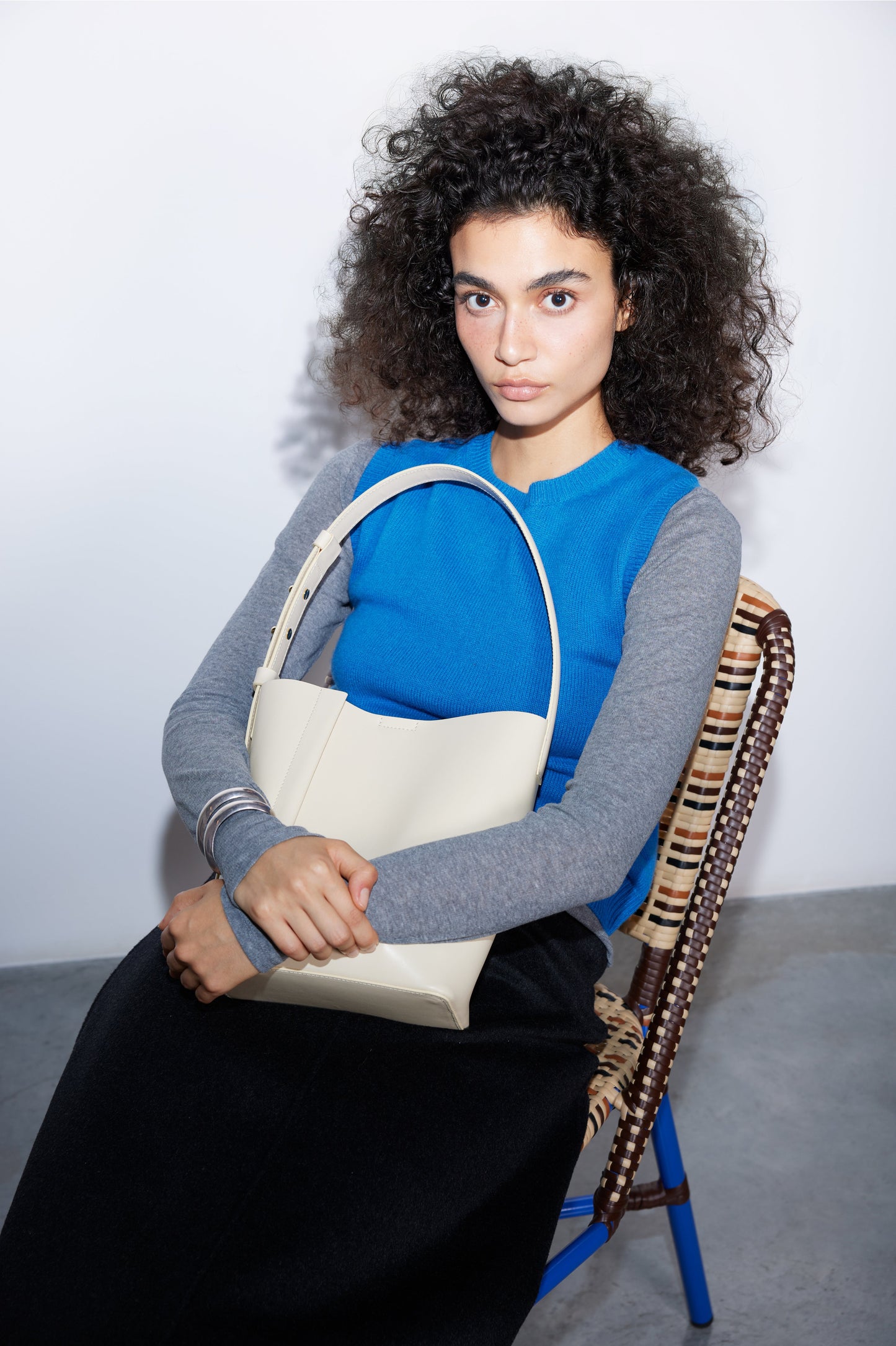 THE MEDIUM TOTE PLISSÉ KREM