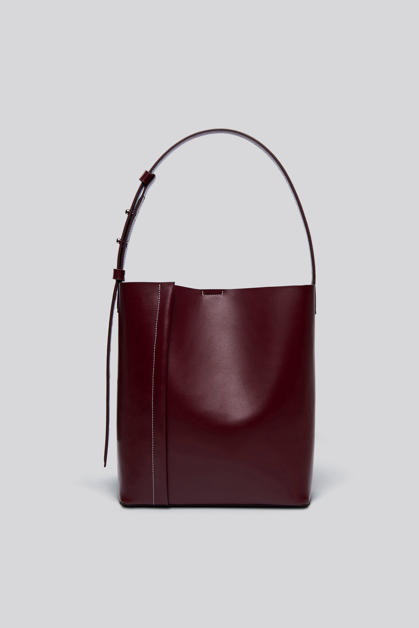 THE LARGE TOTE PLISSÉ BORDO