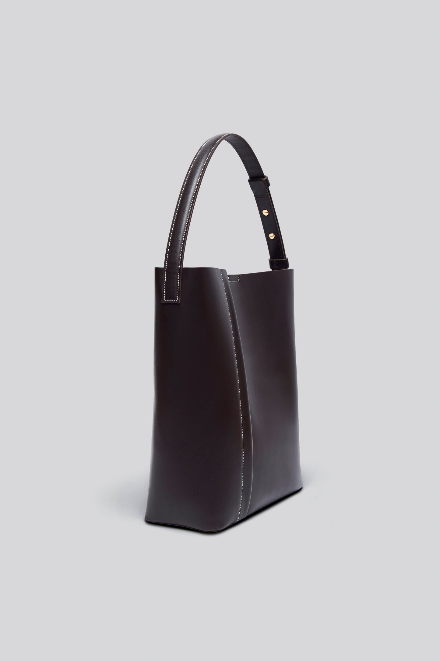 THE LARGE TOTE PLISSÉ ACI KAHVE