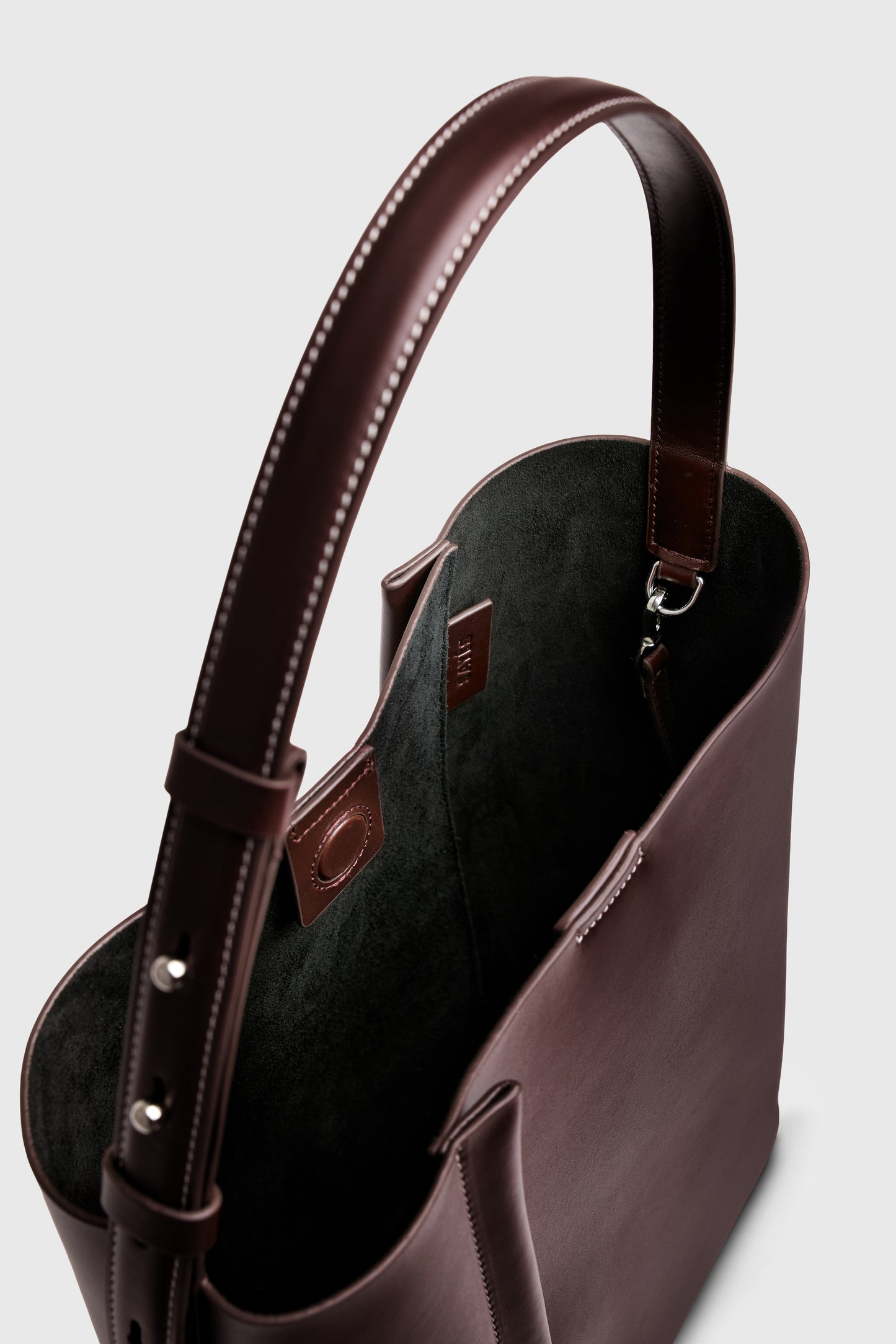 THE LARGE TOTE PLISSÉ BORDO