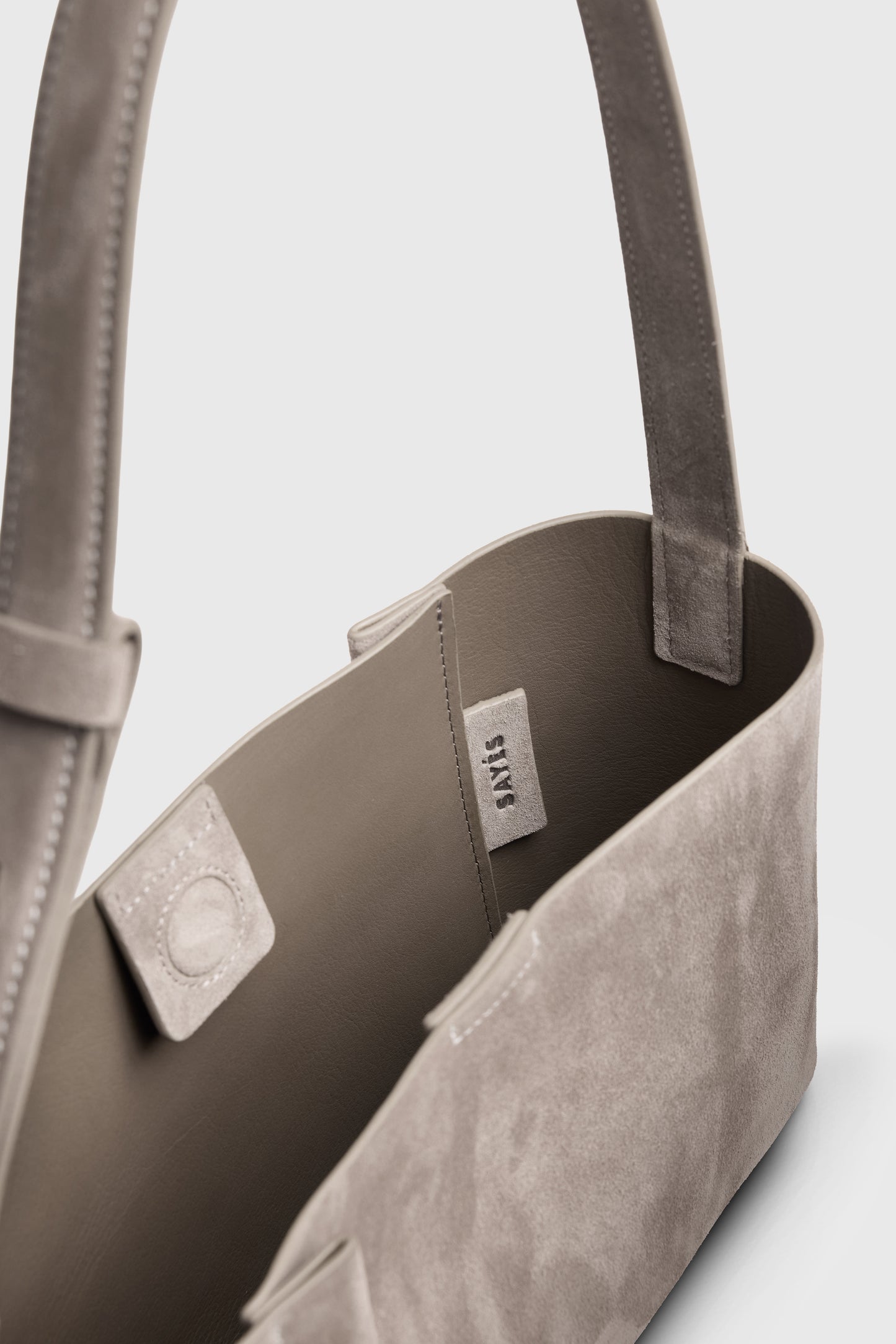 THE SMALL TOTE PLISSÉ KUM BEJİ SÜET