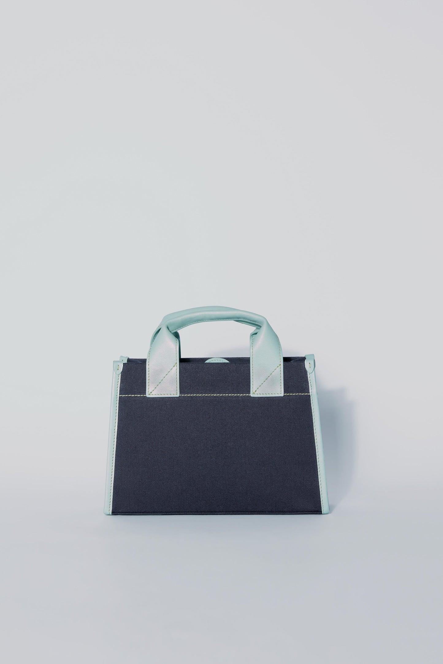 STITCHED POCKET MINI TOTE LACİVERT/SU YEŞİLİ