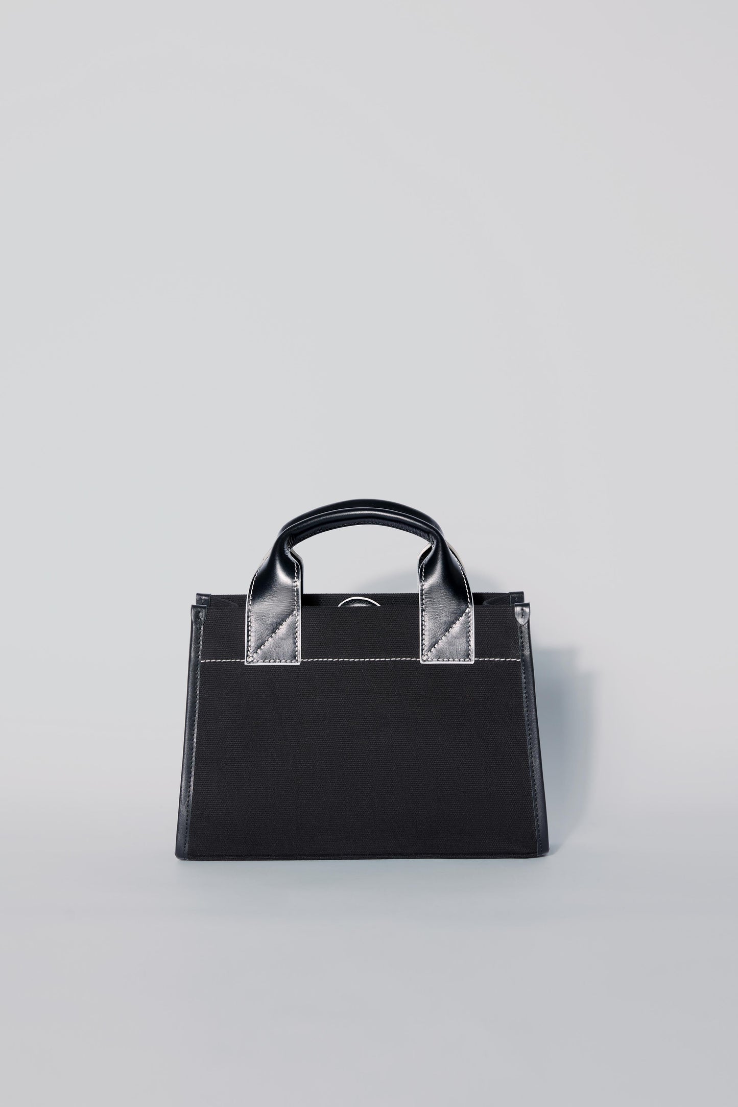 STITCHED POCKET MINI TOTE SİYAH/KIRIK BEYAZ