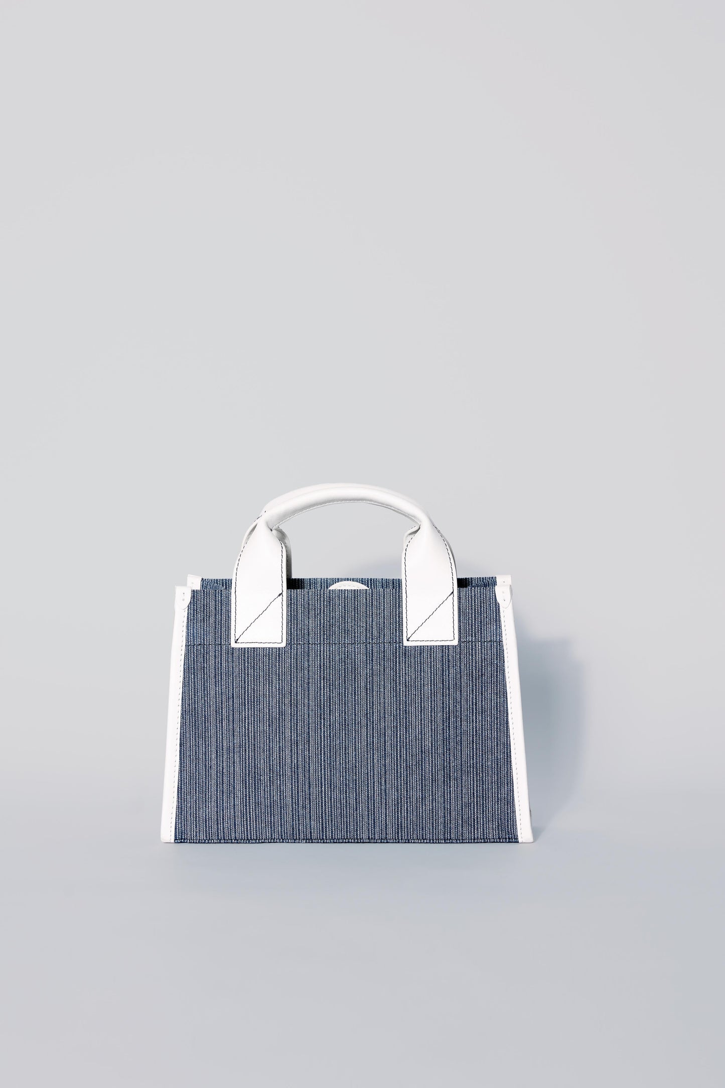 STITCHED POCKET MINI TOTE MARIN/KIRIK BEYAZ
