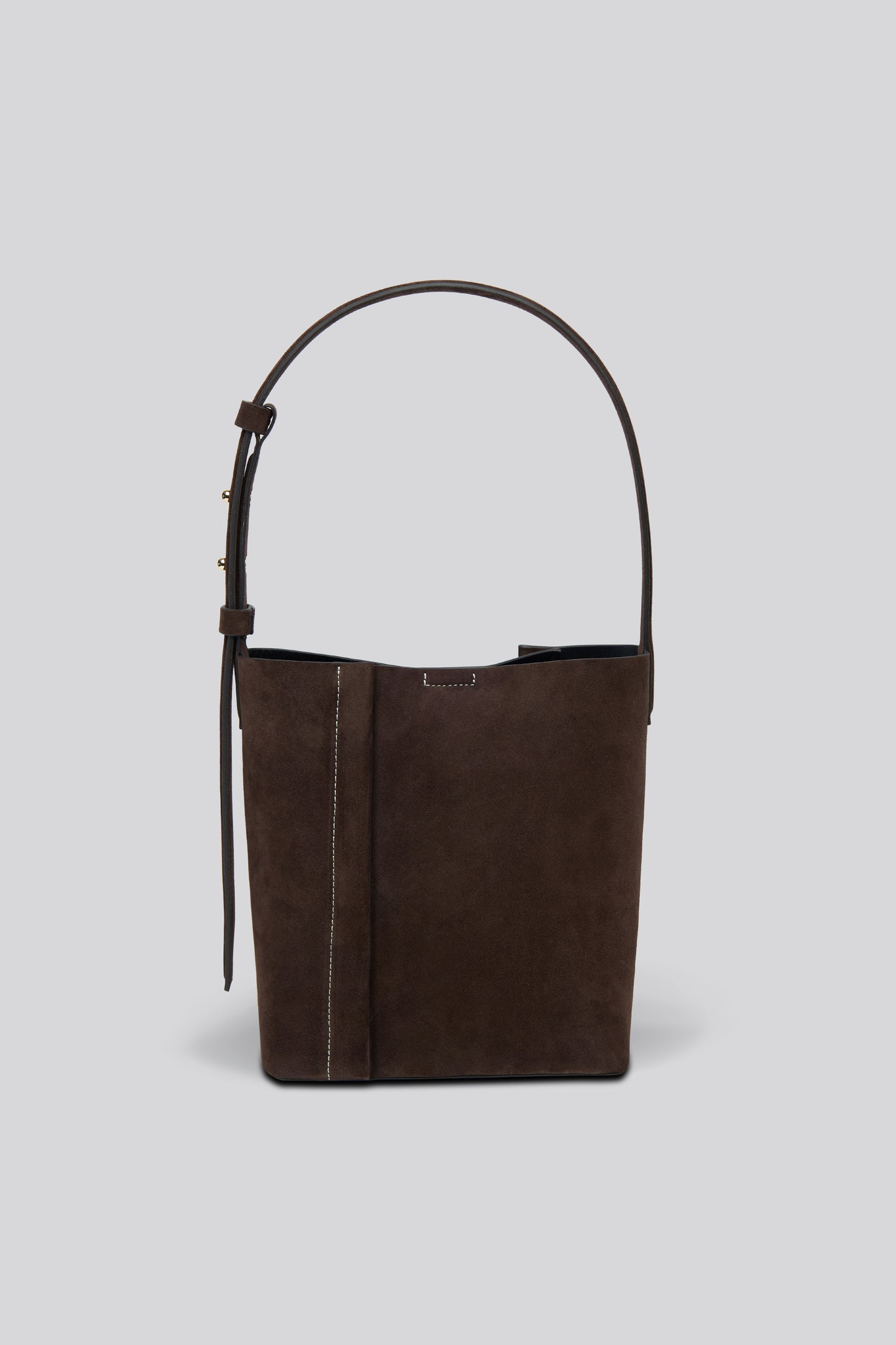 THE MEDIUM TOTE PLISSÉ KAHVERENGİ SÜET