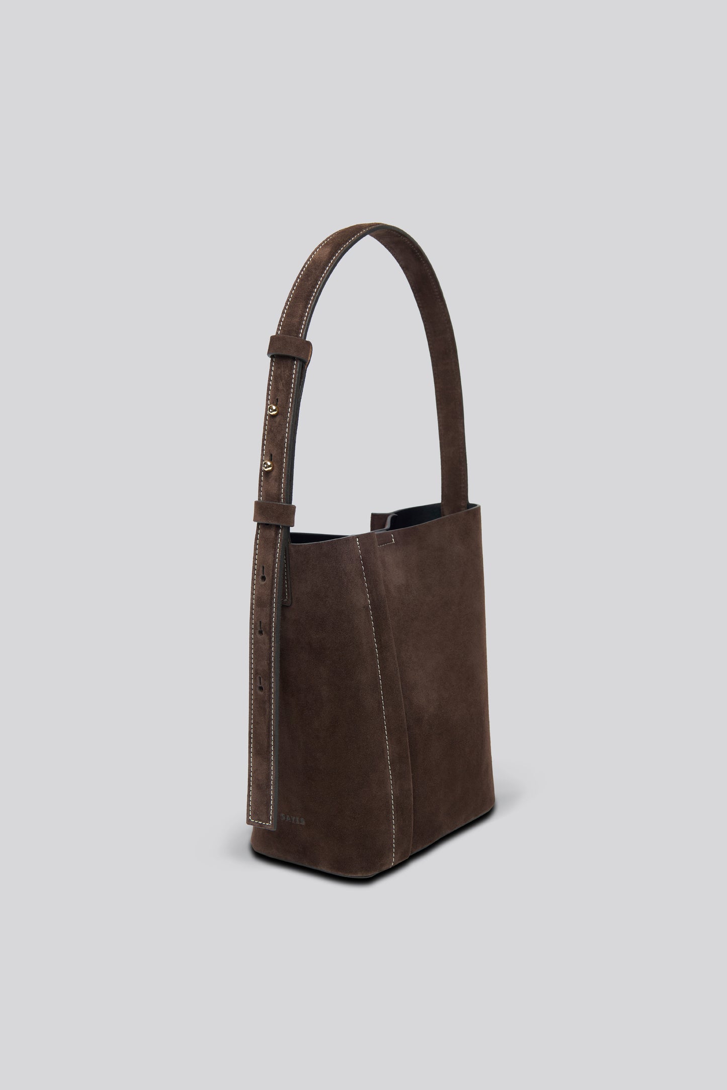 THE MEDIUM TOTE PLISSÉ KAHVERENGİ SÜET