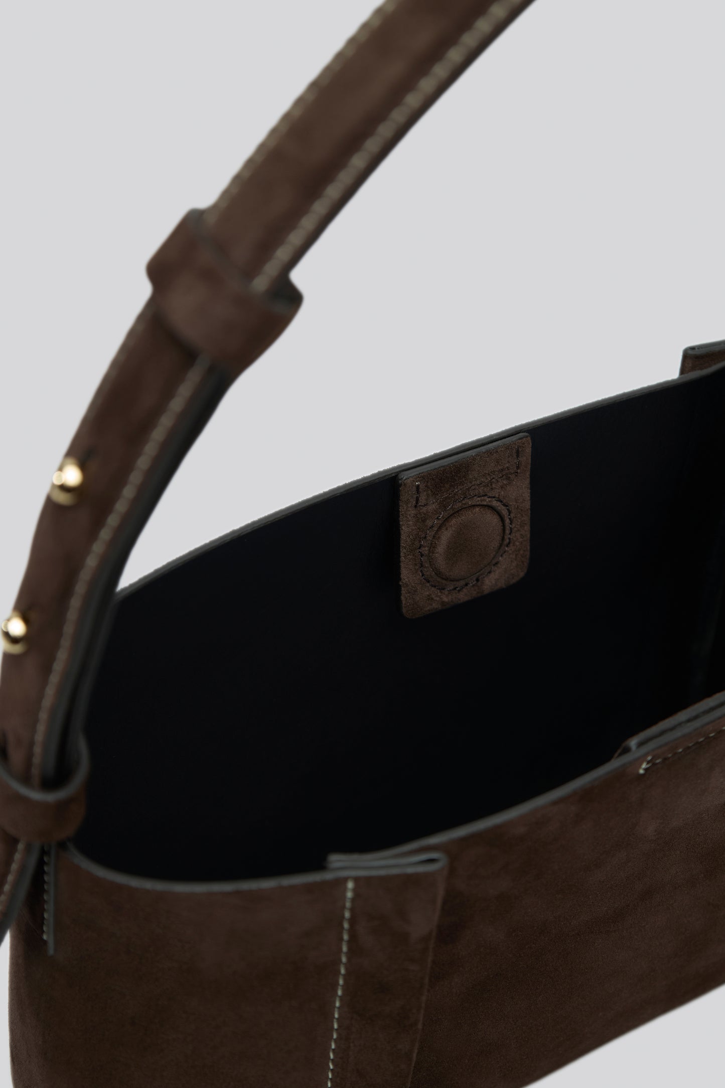 THE SMALL TOTE PLISSÉ KAHVERENGİ SÜET