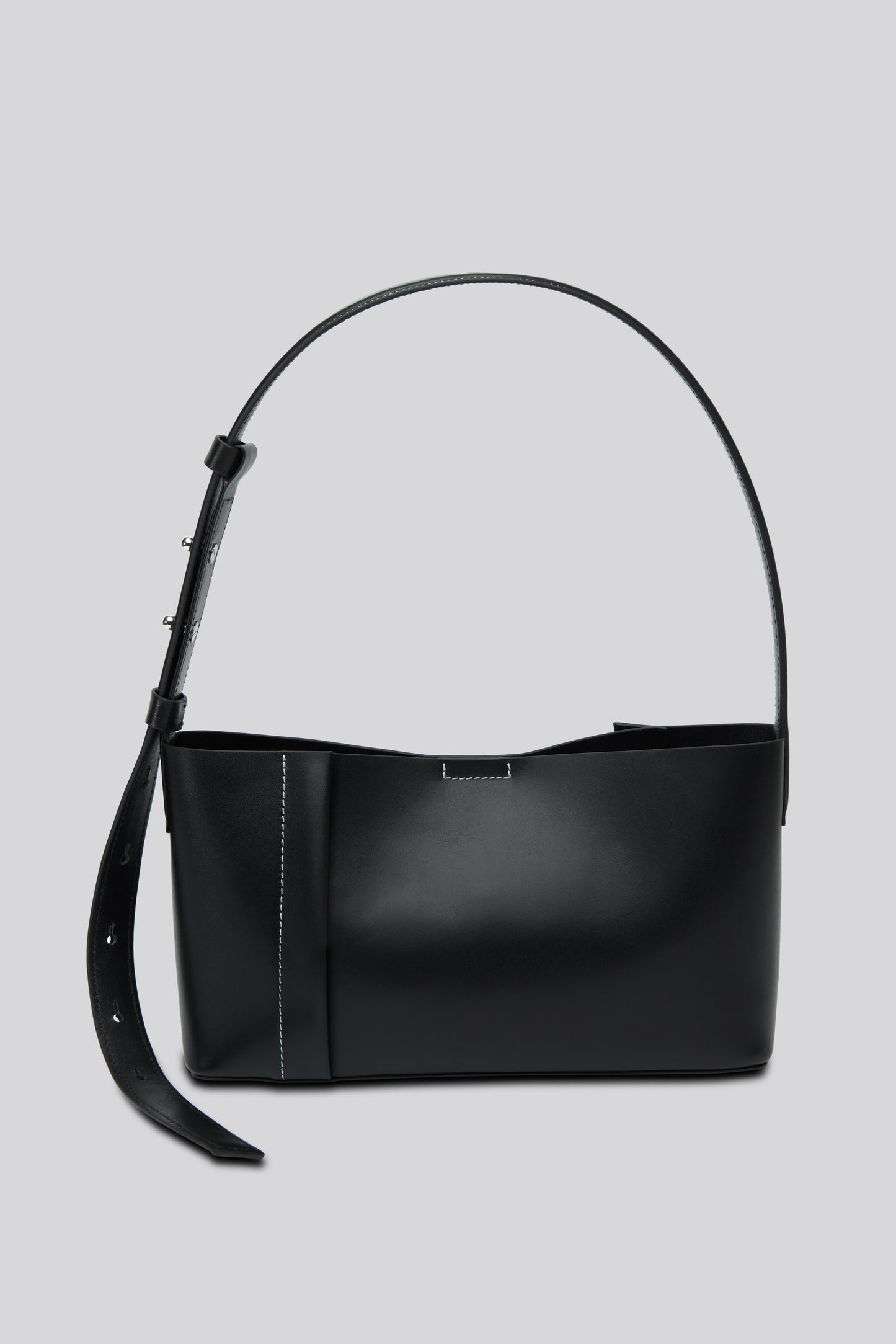 THE SMALL TOTE PLISSÉ BLACK