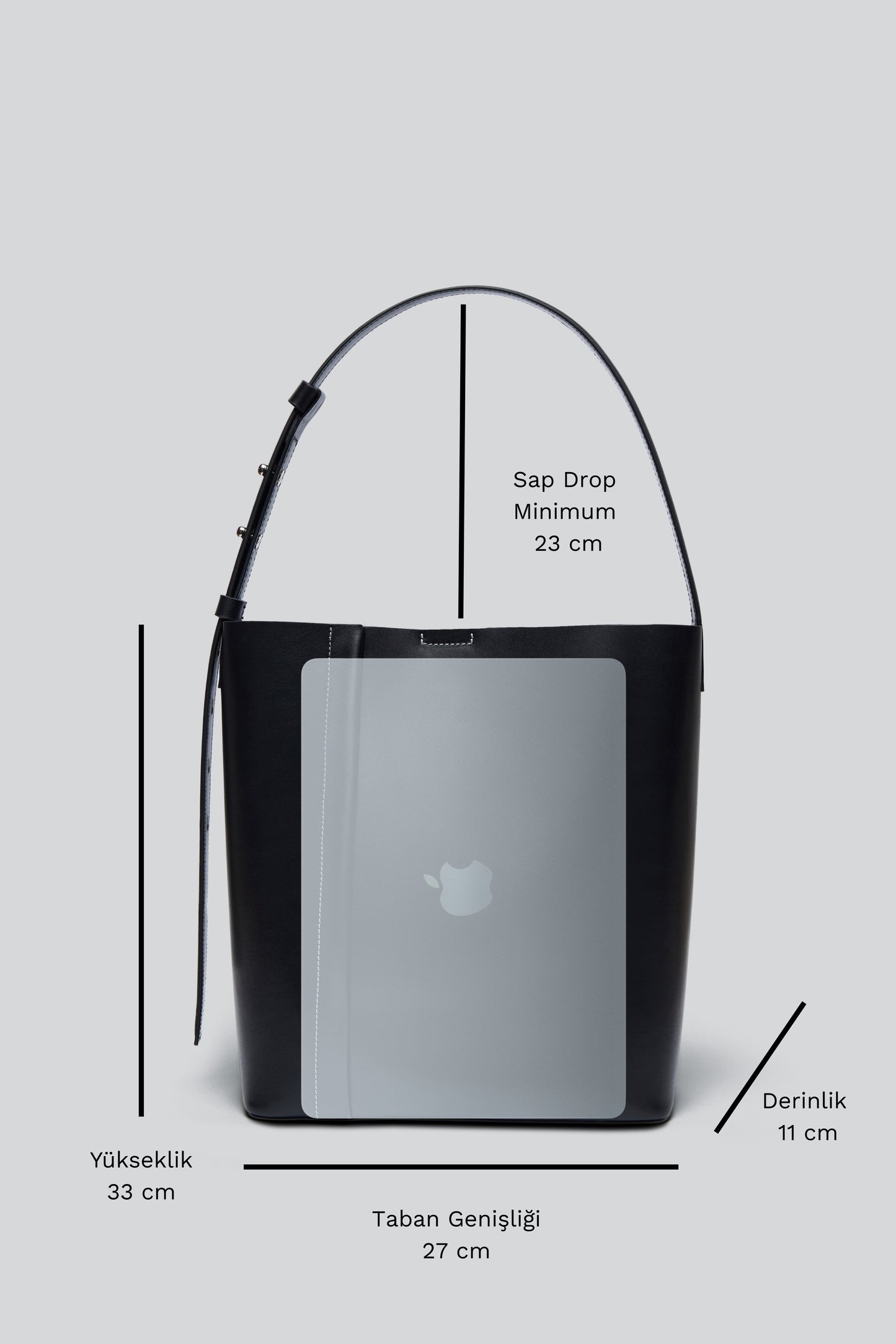 THE LARGE TOTE PLISSÉ SİYAH