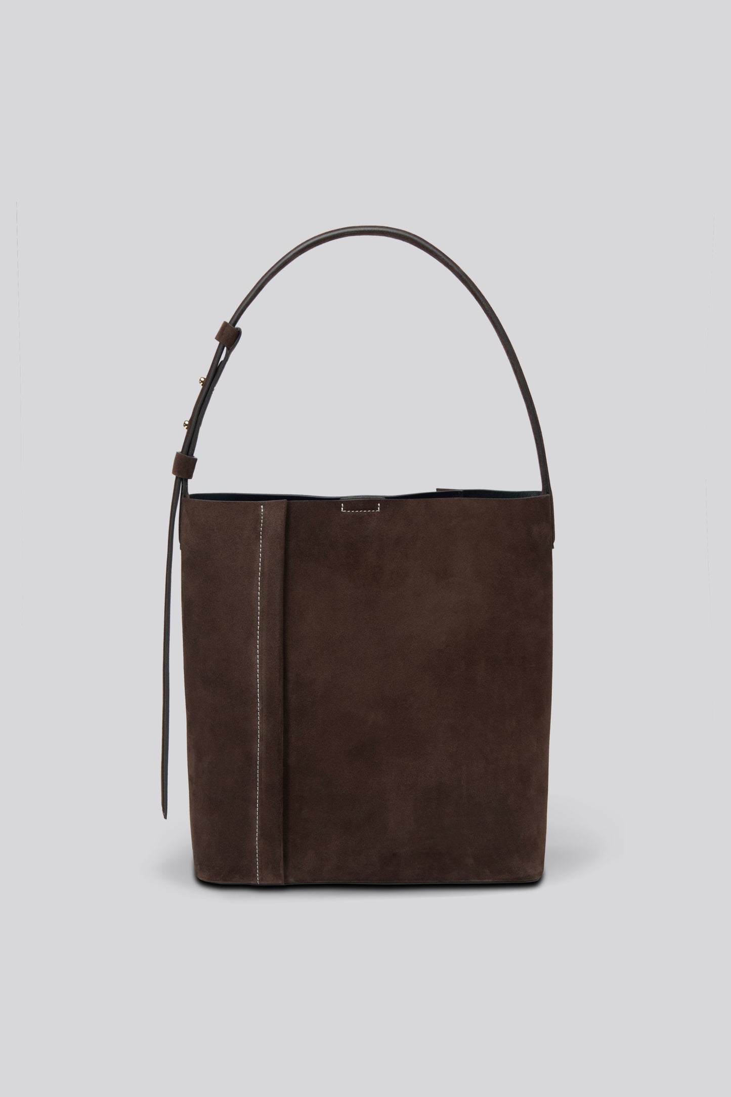 THE LARGE TOTE PLISSÉ KAHVERENGİ SÜET