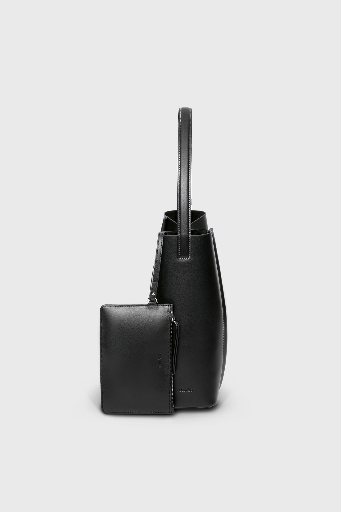 THE LARGE TOTE PLISSÉ SİYAH