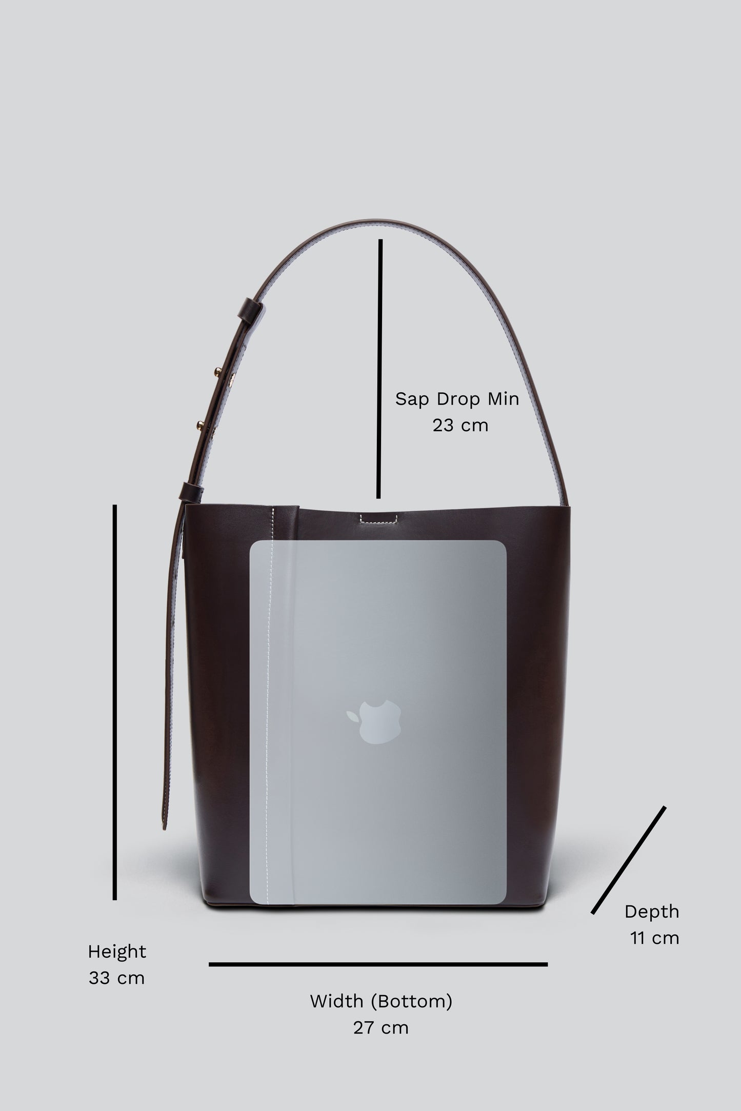 THE LARGE TOTE PLISSÉ KARAMEL NUBUK