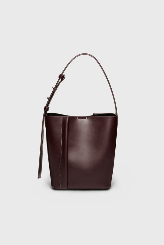 THE MEDIUM TOTE PLISSÉ BORDO