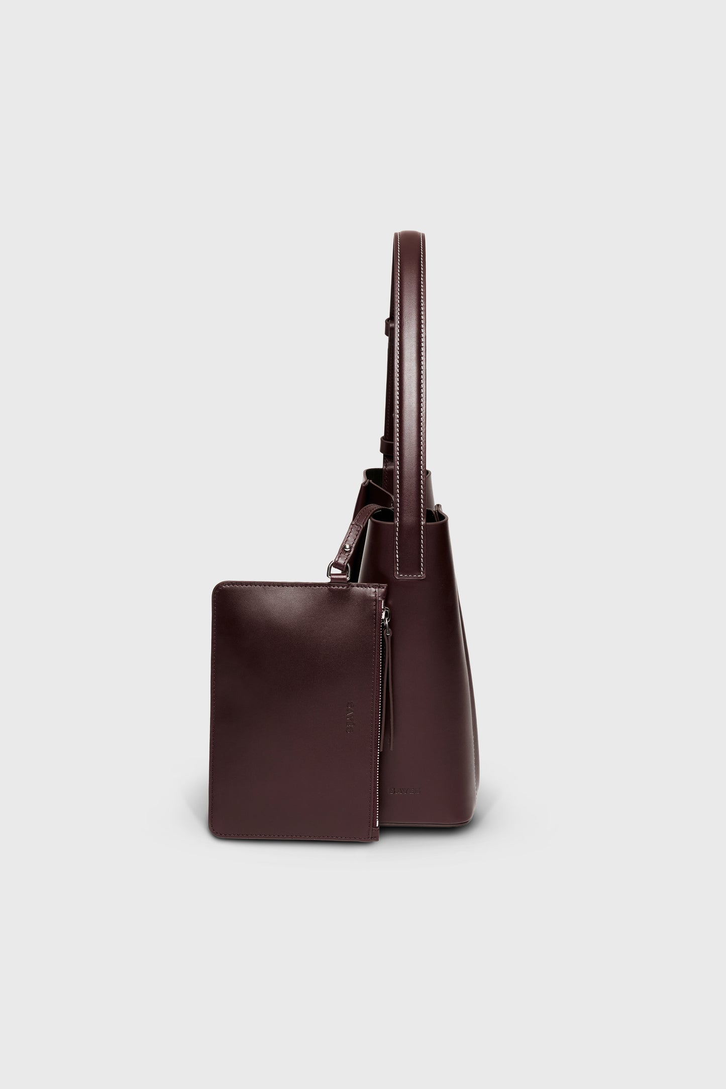 THE MEDIUM TOTE PLISSÉ BORDO