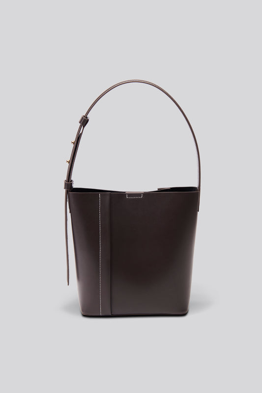 THE MEDIUM TOTE PLISSÉ ACI KAHVE