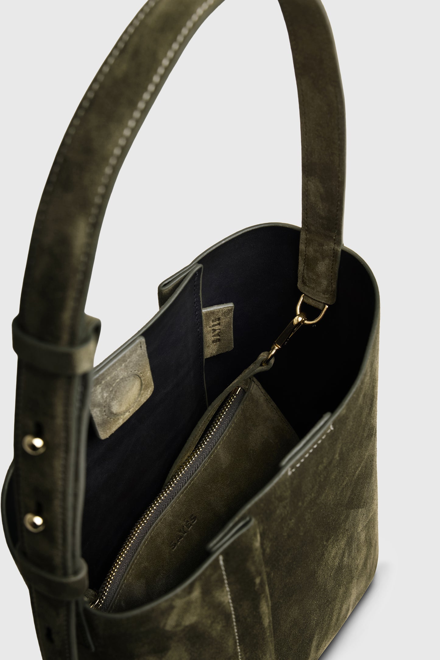 THE MEDIUM TOTE PLISSÉ KKAHI SUEDE