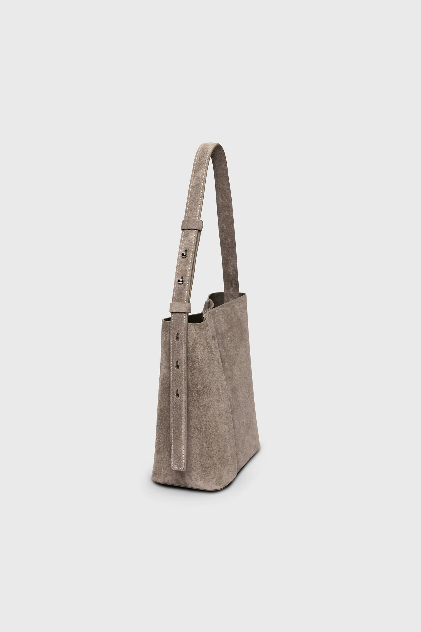 THE MEDIUM TOTE PLISSÉ KUM BEJİ SÜET