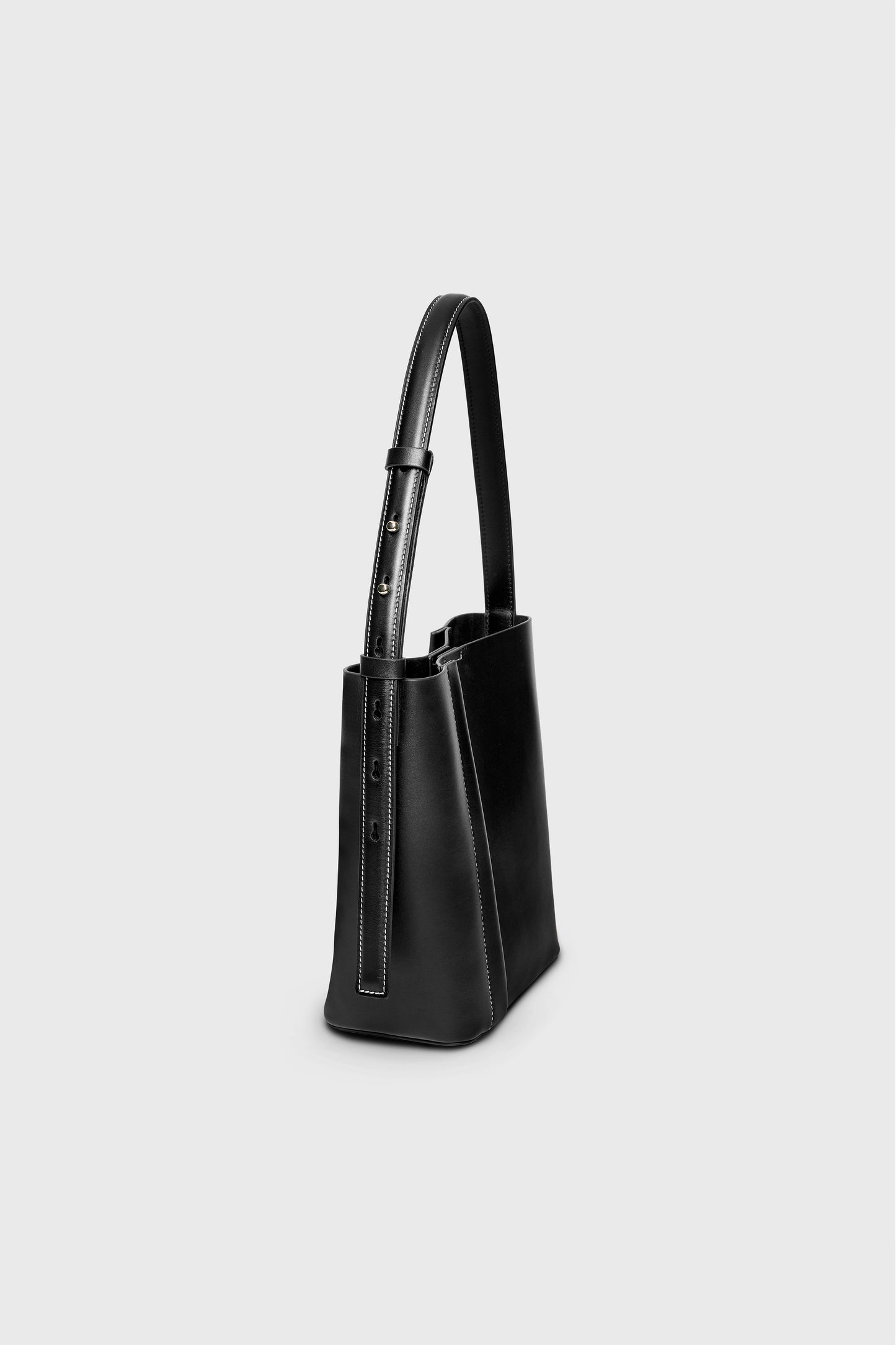 THE MEDIUM TOTE PLISSÉ SİYAH