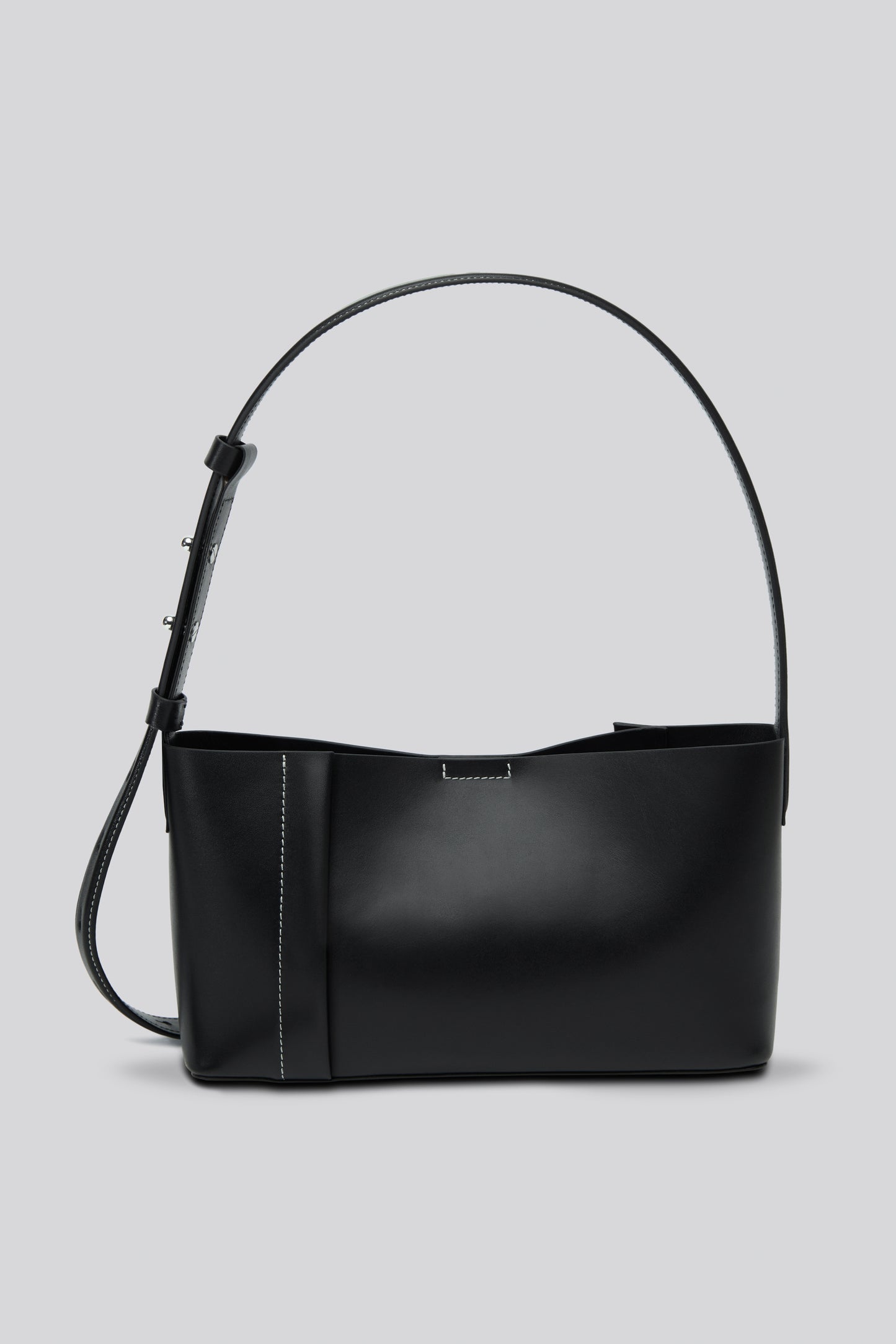 THE SMALL TOTE PLISSÉ BLACK