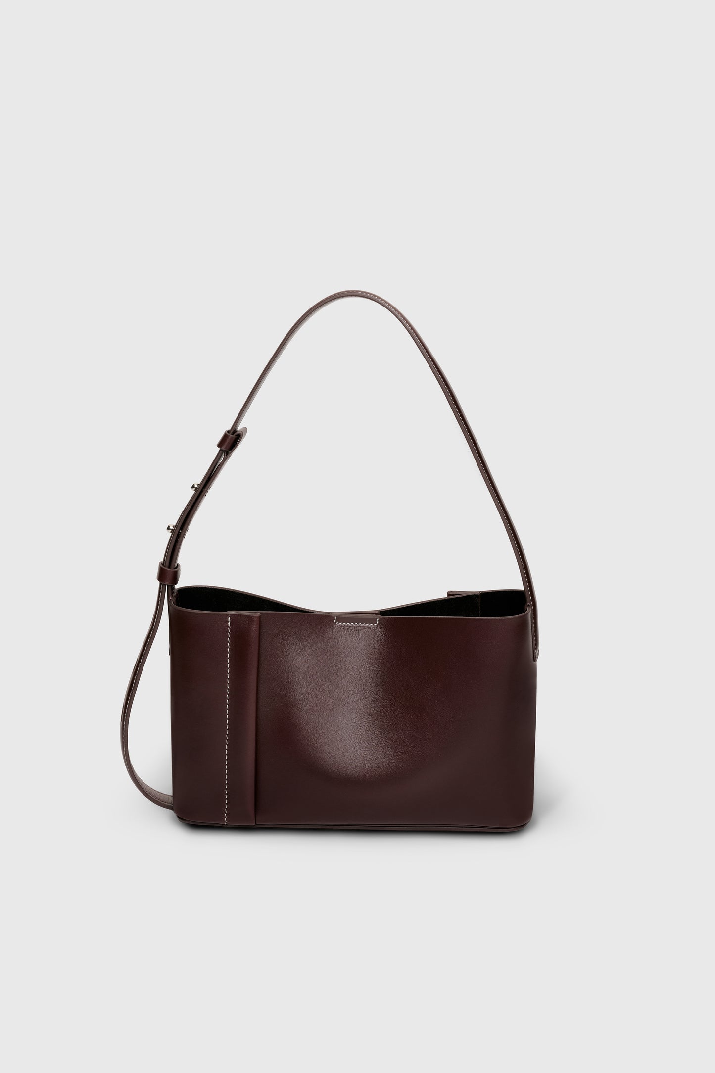 THE SMALL TOTE PLISSÉ BORDO