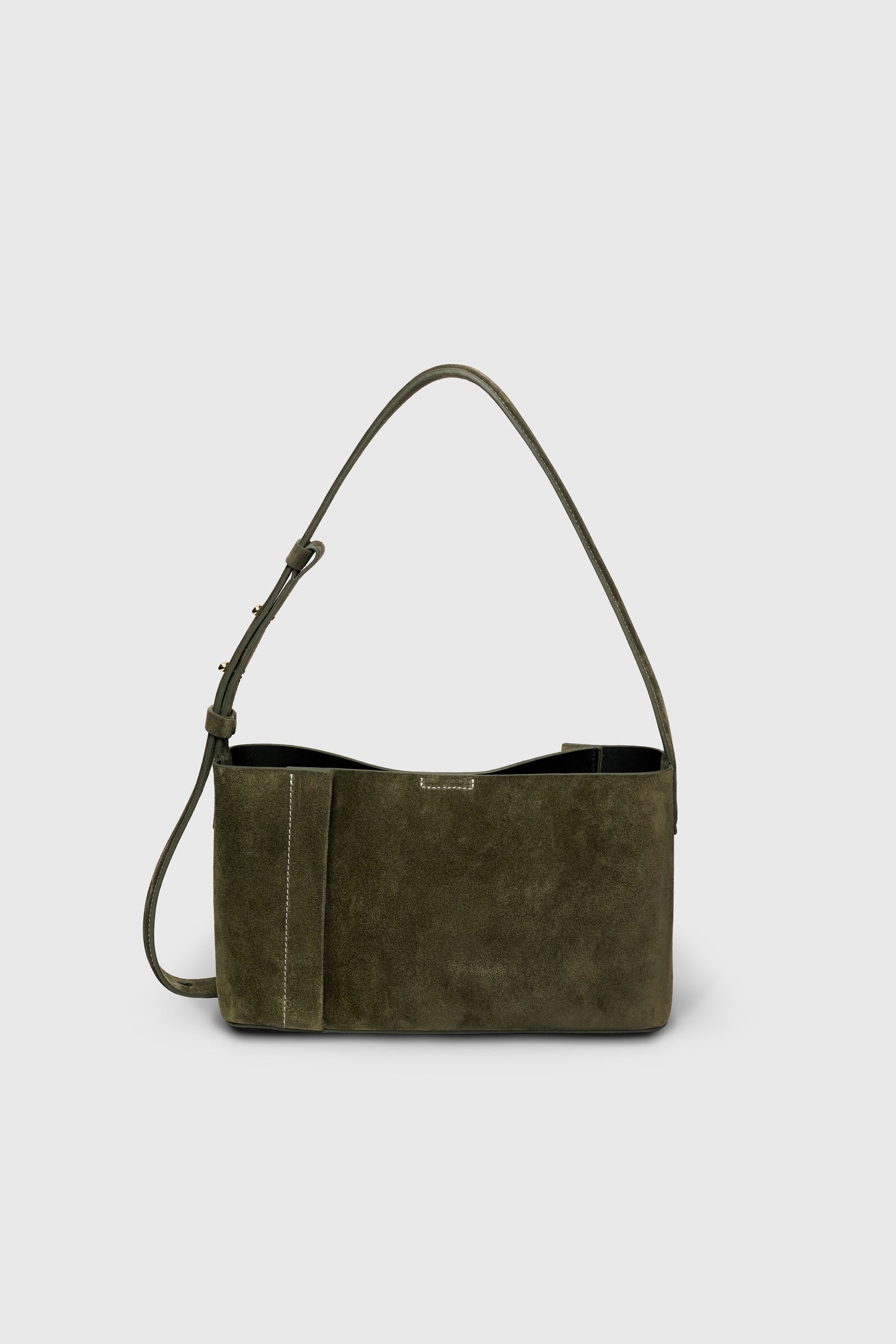 THE SMALL TOTE PLISSÉ HAKİ SÜET