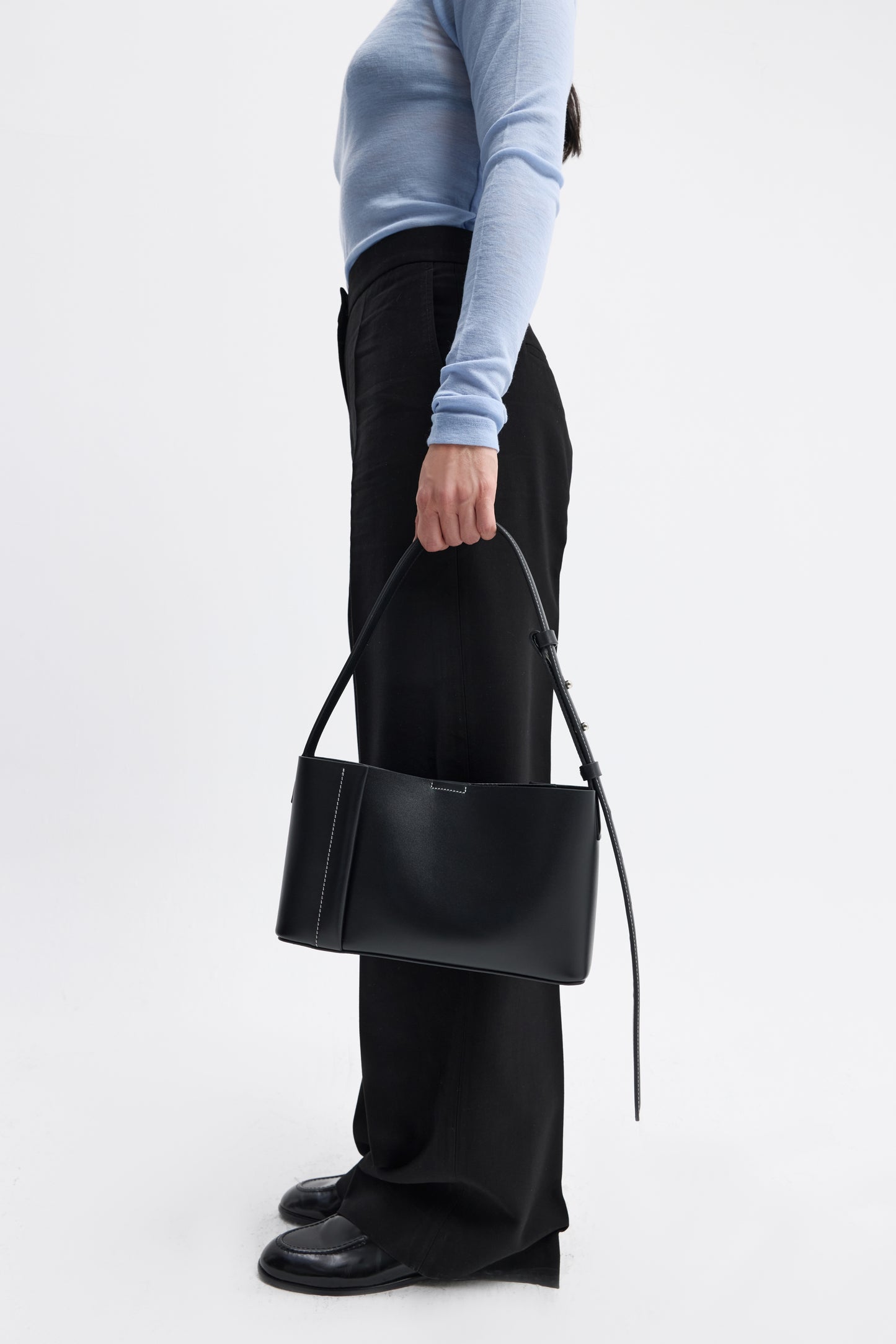 THE SMALL TOTE PLISSÉ SİYAH